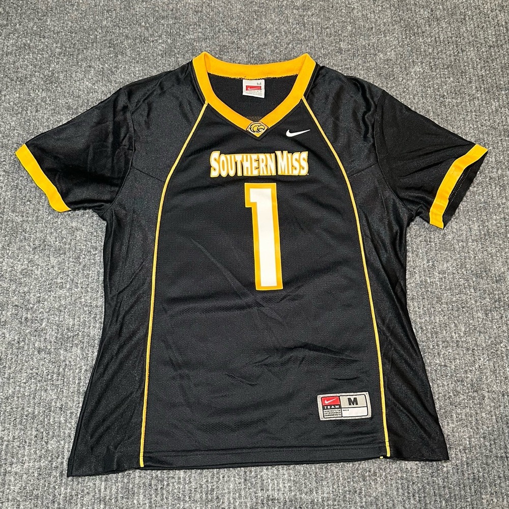 Y2K Mississippi Southern Miss Golden‎ Eagles NCAA Nike Jersey Youth Boys Sz M